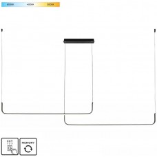 Φωτιστικό Κρεμαστό LED 40W 230V 2500lm CCT Μαύρο RIKE